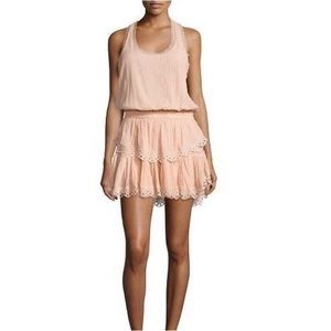 Loveshackfancy pink popover dress